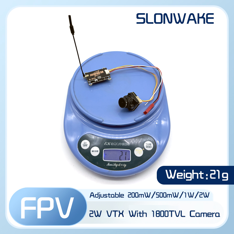 SLONWAKE 5.8G 56CH 2W pemancar - Fpv Drone Receiver ulasan dan harga
