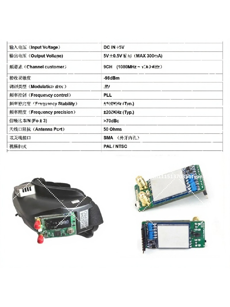 Transmisi Gambar 1.2G 1.3G Dua - Fpv Drone Receiver ulasan dan harga